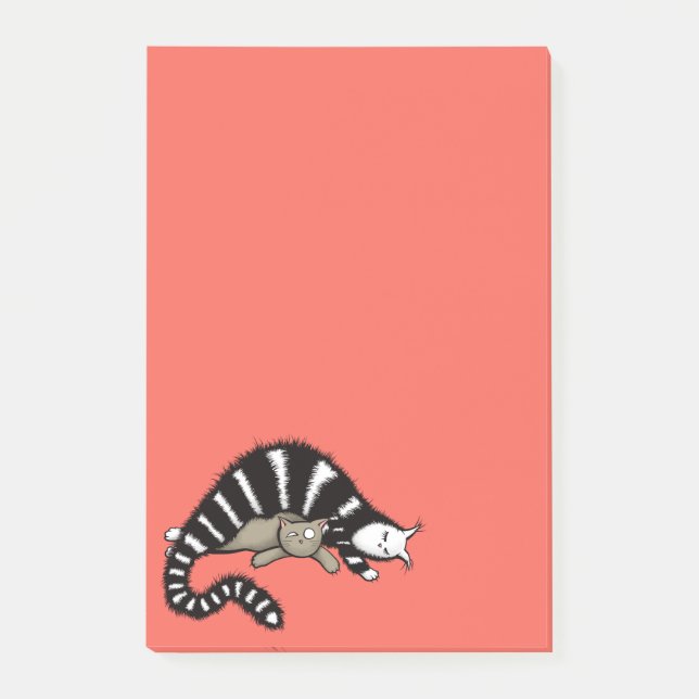 Bloco De Notas Cat Madre Protege Seu Gatinho Bonito (Frente)