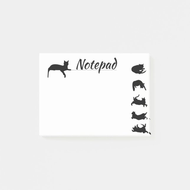 Bloco De Notas Cat Notes Post it Pad (Frente)