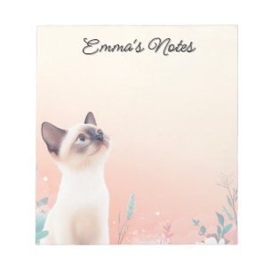 Bloco De Notas Cat Persa Personalizada