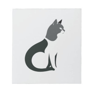 Bloco De Notas Cat Vetor Art Animal Modern Urban Graphic City