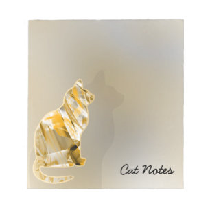 Bloco De Notas Cat Watercolor Animal for Cat Lovers