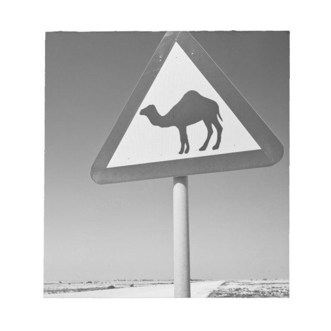 Bloco De Notas Catar, Al Zubarah. Sinal de Travessia de Camelos-E (Frente)