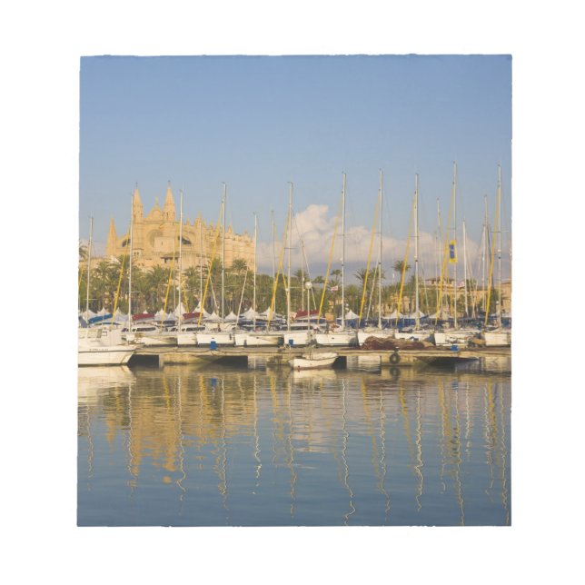 Bloco De Notas Catedral e marina, Palma, Mallorca, Espanha (Frente)