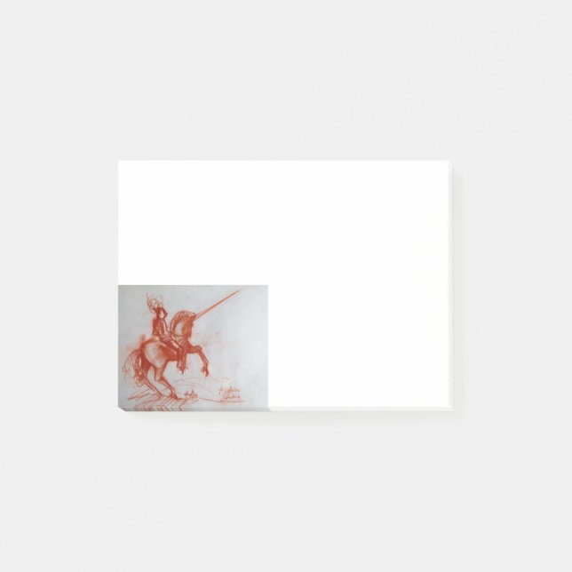 BLOCO DE NOTAS CAVALEIRO FLORENTINO A CAVALO (Frente)