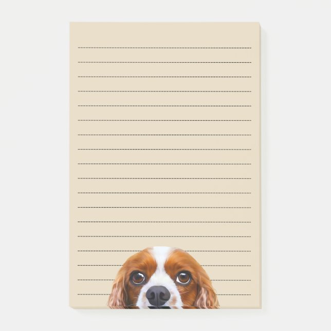 Bloco De Notas Cavaleiro Rei Charles Spaniel (Frente)