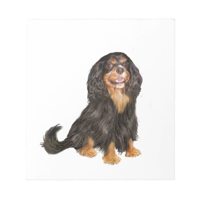Bloco De Notas Cavalier King Charles (R) - Preto e acastanhado.pn (Frente)