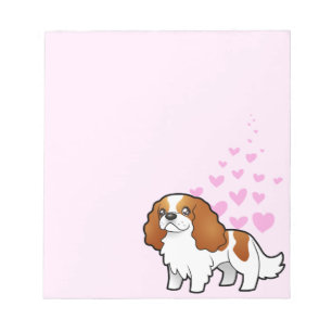 Bloco De Notas Cavalier King Charles Spaniel Love
