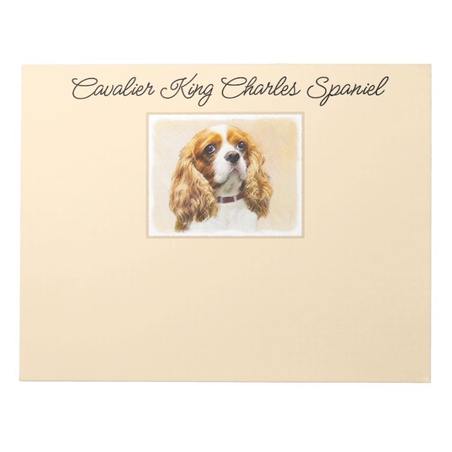 Bloco De Notas Cavalier King Charles Spaniel Original (Frente)
