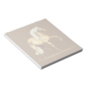 Bloco De Notas Cavalo Peruano ouro