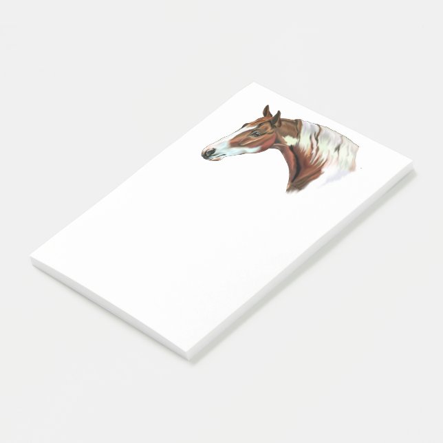 Bloco De Notas Cavalo Pintado Tovero Castanho e Belo (Inclinado)