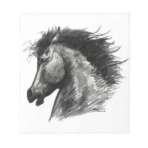 Bloco De Notas Cavalo Selvagem de Fiery