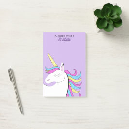Bloco De Notas Cavalo Unicórnio Roxo Fantasia Unicórnios Lindos