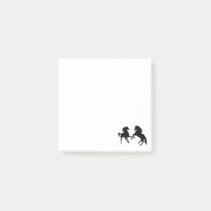 Bloco De Notas Cavalos Pretos -