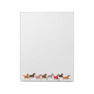 Bloco De Notas Cavalos selvagens correndo