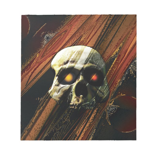 Bloco De Notas Caveira Escura (Frente)