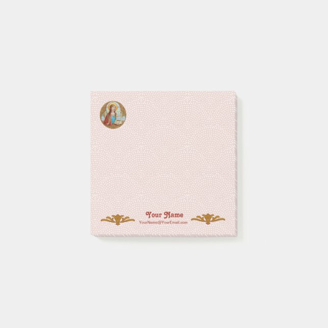 Bloco De Notas Cecília de Roma (BK 003) 3"x3" (Frente)