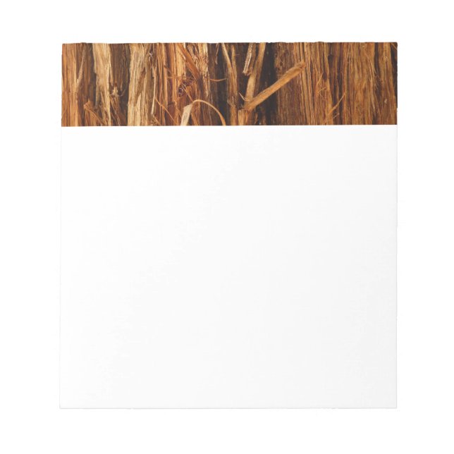 Bloco De Notas Cedar Textura de Latido de Madeira (Frente)