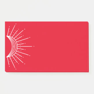 Bloco De Notas Celestial, Astronômico. Sun Ray Crescente