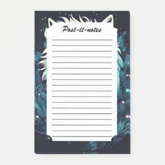 Bloco De Notas Celestial Lunar Wild Wolf