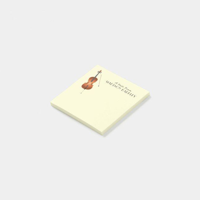Bloco De Notas Cello Musical Music Teacher String Orchestra (Inclinado)