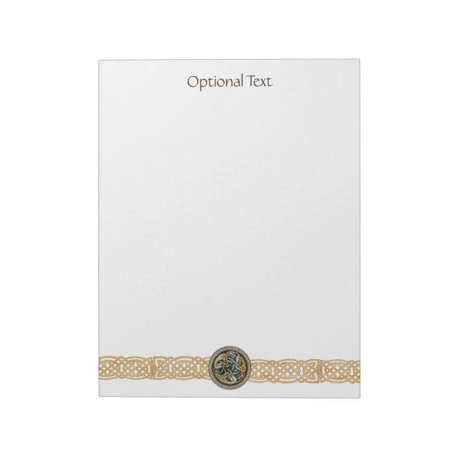 Bloco De Notas Celtic Wolf Knotwork Triad (Invertido)