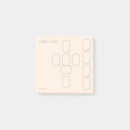 Bloco De Notas Céltica Cross Tarot Spread (ouro pequeno e simples