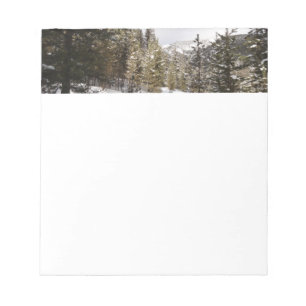 Bloco De Notas Cena da Montanha Snowy de inverno em Montana