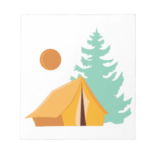 Bloco De Notas Cena de Acampamento