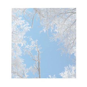 Bloco De Notas Cena de inverno de neve