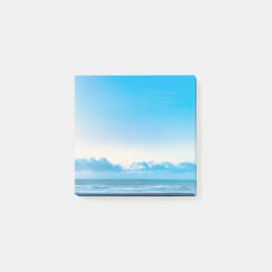 Bloco De Notas Cena de Praia da Calma Azul