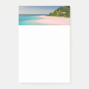 Bloco De Notas Cena de praia tropical Oceano Água-marinha