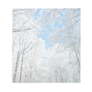 Bloco De Notas Cena de Snowy Winter Road