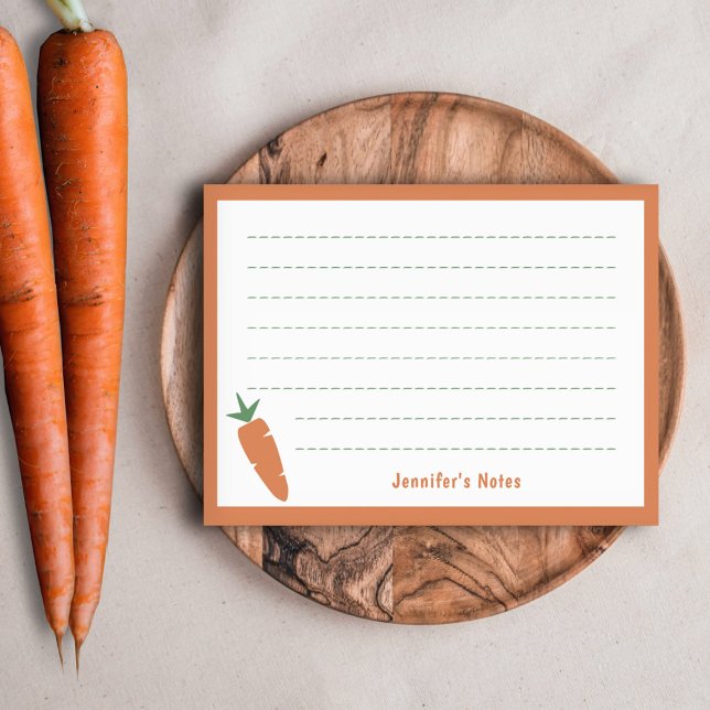 Bloco De Notas Cenoura (Carrot Post-it Notes)