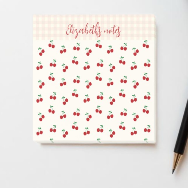 Bloco De Notas Cerejas (Criador carregado)