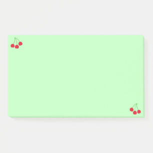 Bloco De Notas Cerejas em Notas do Green Post-it®