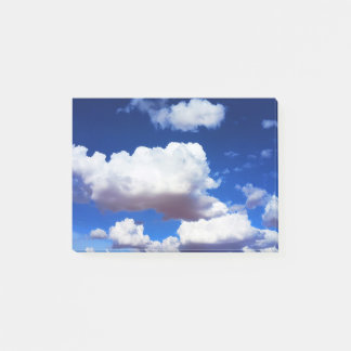 Bloco De Notas Céu azul e nuvens brancas