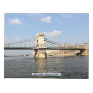 Bloco De Notas Chain Bridge, Budapeste, Hungria
