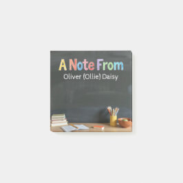 Bloco De Notas Chalkboard-Style Teacher Post-it Notes