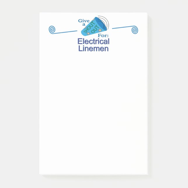 Bloco De Notas Chamada para Eletricistas de Linha (Frente)