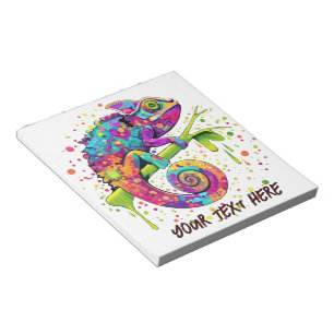 Bloco De Notas Chameleon Paint mantém estilo aquarela
