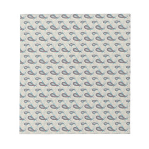 Bloco De Notas Champagne Paisley Pattern