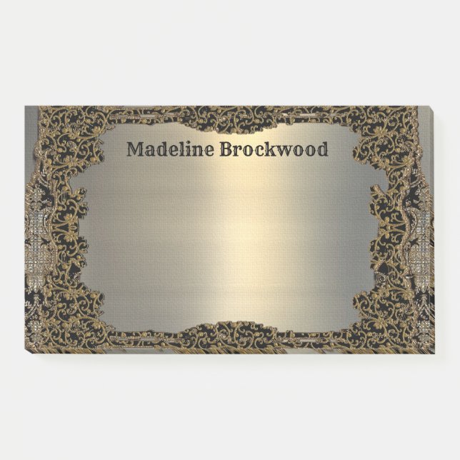 Bloco De Notas Chantella Elegant Knight Bonito Monograma (Frente)