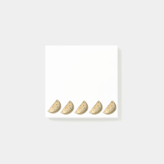 Bloco De Notas Chapati Roti Comida indiana Pão Pão Pão Pão Pão (Frente)