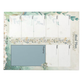 Bloco De Notas Chás de abril, Planejador de Refeições para Vazio 