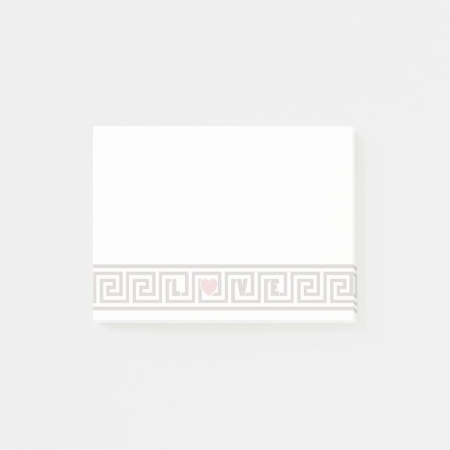 Bloco De Notas Chave Grega de Amor (Frente)