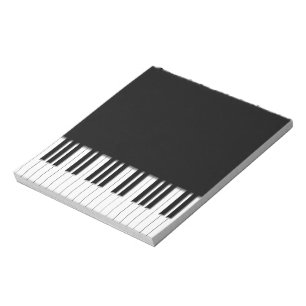 Bloco De Notas Chaves de teclado do piano