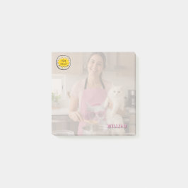 Bloco De Notas CHECK MEO White Cat with Headphones – Personalized