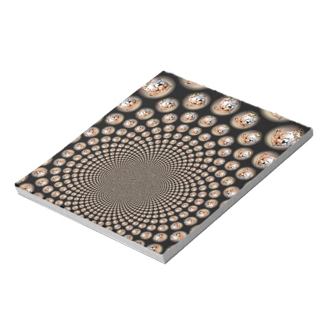 Bloco De Notas Cheetah Spin Spectacle - Feline Frenzy: Colorida (Invertido)