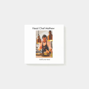 Bloco De Notas Chef cozinheiro adiciona nome SMS homens padaria d