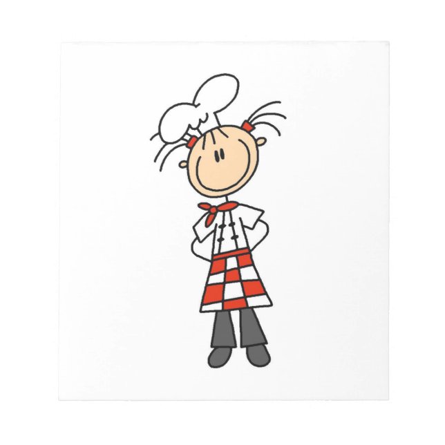Bloco De Notas Chef Feminino (Frente)